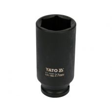 Шестигранная ударная торцевая головка длинная | 12,5 мм (1/2") | 27 мм (YT-1047)