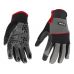 Synt. leather gloves anti-slip silicone dots s. 11 (YT-746681)