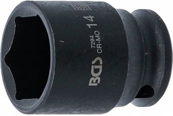 Ударная головка, шестигранник | Привод 6,3 мм (1/4 дюйма) | 14 мм (7294)