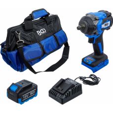 Akumulatora triecienuzgriežņu atslēgu komplekts | bez sukām | 550 Nm | 18 V | ar uzlādējamu akumulatoru un ātro lādētāju (7390)