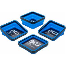 Набор магнитных ракушек | Силикон | Складные | 115 x 115 x 50 мм | 4 шт. (74502B)