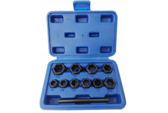 Set of sockets for extracting bolts and nuts, tool for removing damaged rusty bolts | 11 pcs. (SK201615)