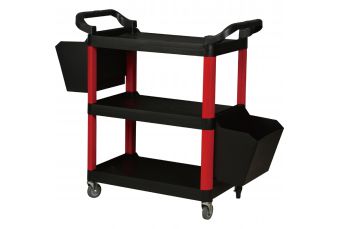 Тележка для инструментов (пласт.) с вещевыми отделениями (TC0012)