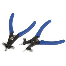 Набор плоскогубцев для стопорных колец для тяжелых условий эксплуатации 2 шт. со сменными наконечниками 165 мм (WT04J1297)
