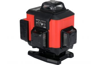 Лазерерный уровень зеленый, линейный 4D с аксесуарами (YT-30424)