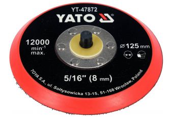 Полировальный диск с липучке 125мм, 5/16 (YT-47872)