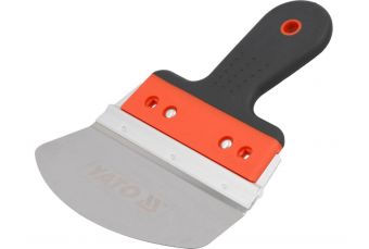 Gumijas skrāpis | nerūsējošais tērauds | spainis | 160 mm (YT-52320)