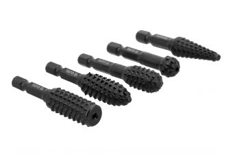 Набор фрез по дереву для дрели 5шт, HEX (YT-61747)