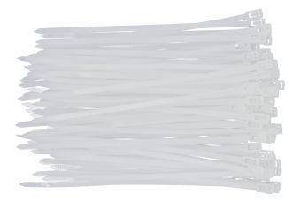 Стягивающие ремни белые | 4,8X200 мм | 100 шт. (YT-70661)