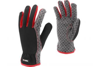 Перчатки из синтетической кожи противоскользящие | Р. 7 (YT-74676)