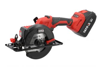Циркулярная пила 18в 140 мм, 6150 мин⁻¹ - 2x аккумулятор 4 ач (YT-8281185)