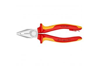 Kombinētās knaibles elektriķim 180mm (1000V) KNIPEX (0306180T)
