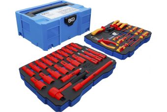 Набор плоскогубцев, отверток и торцевых головок VDE | BGS systainer® | 36 шт. (70230)
