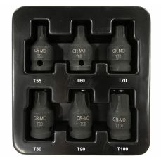 НАБОР ГОЛОВОК TORX IMPACT 1/2 дюйма, 6 шт., ЗВЕЗДА (S1106)