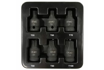 НАБОР ГОЛОВОК TORX IMPACT 1/2 дюйма, 6 шт., ЗВЕЗДА (S1106)