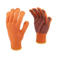 Хлопчатобумажные перчатки | оранжевые | SFD (74102)