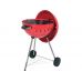 Угольный барбекю, округлый, 54см красный (YG-20304)