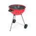 Угольный барбекю, округлый, 54см красный (YG-20304)