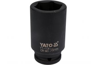 Ударная торцевая головка длинная | 20 мм (3/4") | 36 мм (YT-1136)