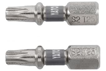 Screwdriver bits 1/4 25mm t25 2pcs ni (YT-78014)