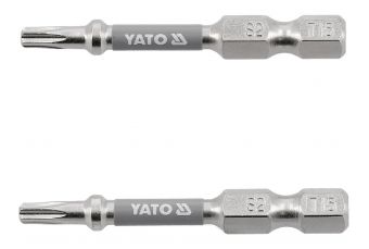 Головки | 6,3 мм (1/4 дюйма) | С2 Ни | Т-Стар (Torx) Т15 | 50 мм | 2 шт. (YT-78032)