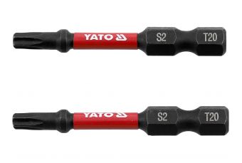 Ударные головки| 6,3 мм (1/4 дюйма) | С2 | Т-Стар (Torx) Т20 | 2 шт. (YT-78053)