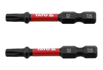 Ударные головки | 6,3 мм (1/4 дюйма) | С2 | Т-Стар (Torx) Т25 | 2 шт. (YT-78054)