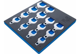 Tool Tray 2/3: Crowfoot Spanner Set | 12.5 mm (1/2") Drive | 14 pcs. (74563)