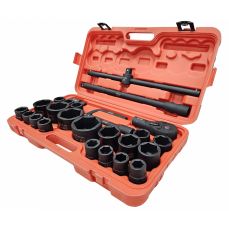 Комплект ударных головок | Кр-Мо | 6 углов | 25 мм (1") | 20 мм (3/4 дюйма) | 26 шт. (СЛС26Б)