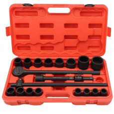 3/4" Socket set for bolts 21 pcs. (21-50mm) 12-point (MHR1965621)