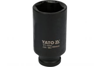 Hexagonal deep impact socket 1/2'' 30 mm (YT-1050)