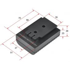 Uzlādējams akumulators YT-30417 sērijas 4D pašizlīdzinošajam lāzeram 4000mah (YT-30418)