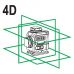4d мини зеленый лазер с аксессуарами (YT-30419)
