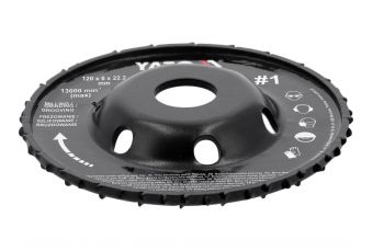 Izliekts slīpēšanas disku griezējs 120x6 mm No1 leņķa slīpmašīnai (YT-59180)