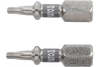 Головки | 6,3 мм (1/4 дюйма) | С2 Ни | Т-Стар (Torx) Т8 | 2 шт. (YT-78010)