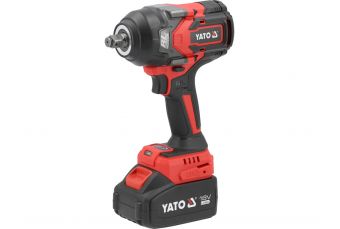 Brushless impact wrench 18v, 1/2'', 1200nm - battery 4 ah (YT-828071)