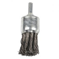 Щетка INOX, витая 25 мм с ручкой (YL240025S)