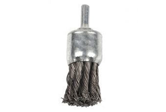 INOX brush, twisted 25 mm with handle (YL240025S)