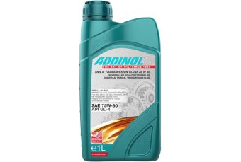 Трансмиссионное масло Addinol MULTI TRANSMISSION FLUID 75w80 / API GL-4 - 1L (74202507)