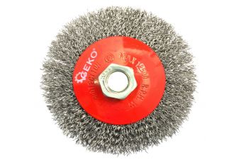 Щетка-крацовка | серая | 100 мм | M14 (ES733100P)