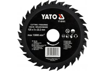 Диск фреза унив. по дереву для УШМ 125мм (YT-59161)