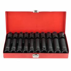 Набор ударных длинных и коротких головок | CR-MO | 12,5 мм (1/2") | 10-19 мм | 20 шт. (CT1277M)