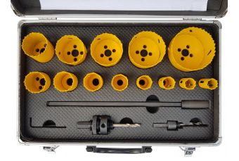 Hole Cutting Set Ø 19-76 mm 17 pcs. (3381E)