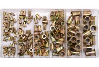 Ассортимент заклепочных гаек | оцинкованная сталь | 150 шт. (SK01099)