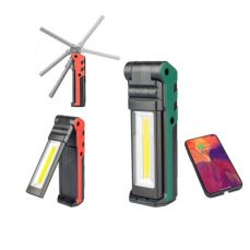 Перезаряжаемая рабочая лампа | 2x3W LED (head) | 200LM + 5W COB LED | 400LM (CWL5R)