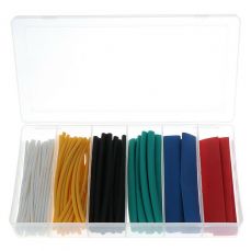 Ассортимент термоусадочной трубки | цветные | 100 шт. (SK01142)