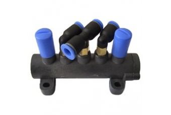 Riepu mainītājs komplektā ar 5 virzienu vārstu [t-union]. Rezerves daļa (PL5WVTUNI)