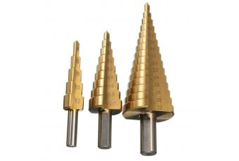Step drill set | Metal box | 4-32 mm | 3 pcs. (SK1631)