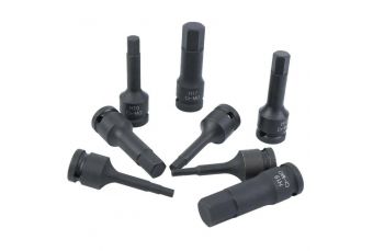 Impact sockets 12.5 mm (1/2 inch) | hexagon | 5-19 mm | 8 pcs. (S1100)
