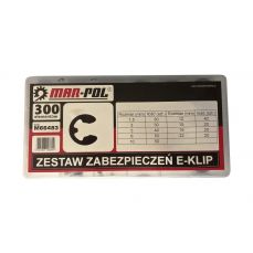 Набор Е-образных стопорных колец 300 пр., (M66483)